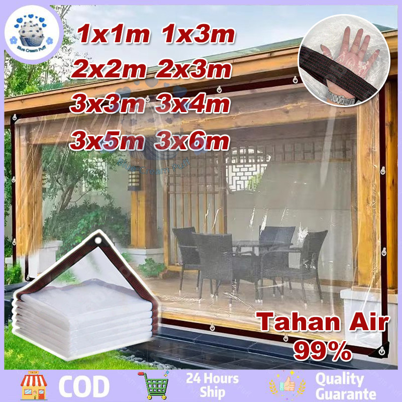 Ready Plastik Bening 99% Tahan Air Terpal Tebal Plastik Bening Tebal Plastik Uv Green House Plastik 
