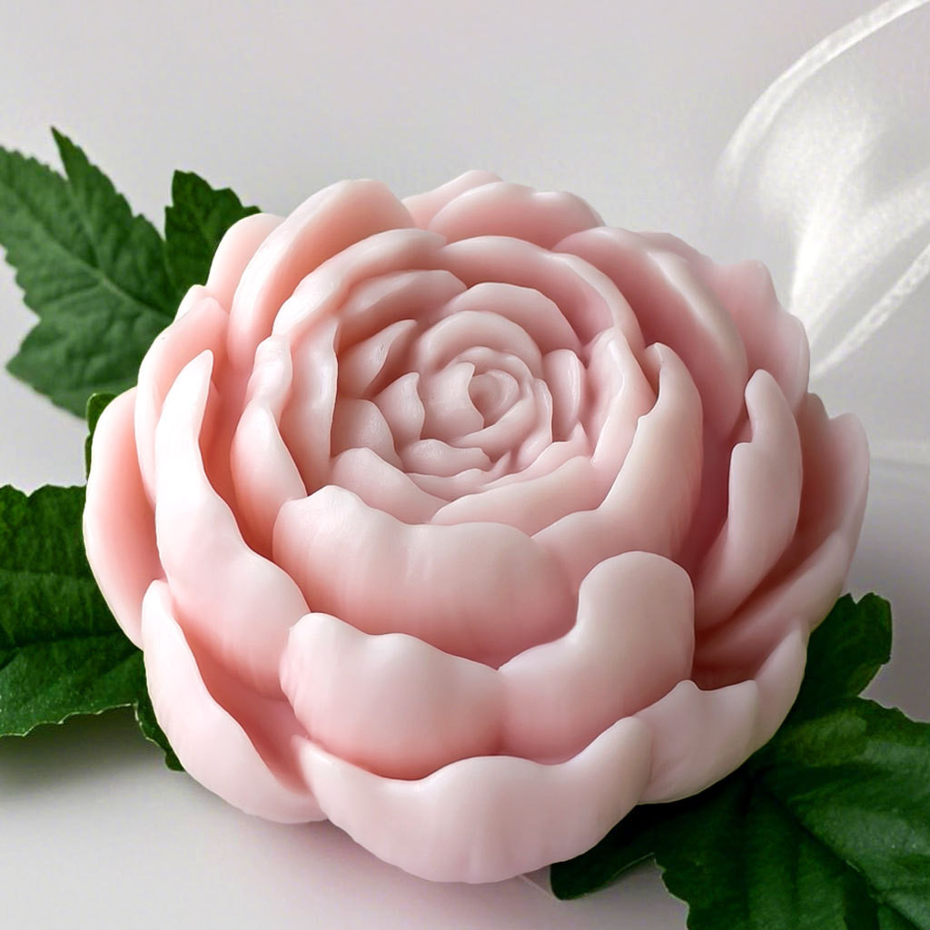 

Peony Aromatherapy Candle Silicone Mold DIY 3D Flower Handmade Soap Fragrance Decor Ornament Silicone Mould for Home Decor