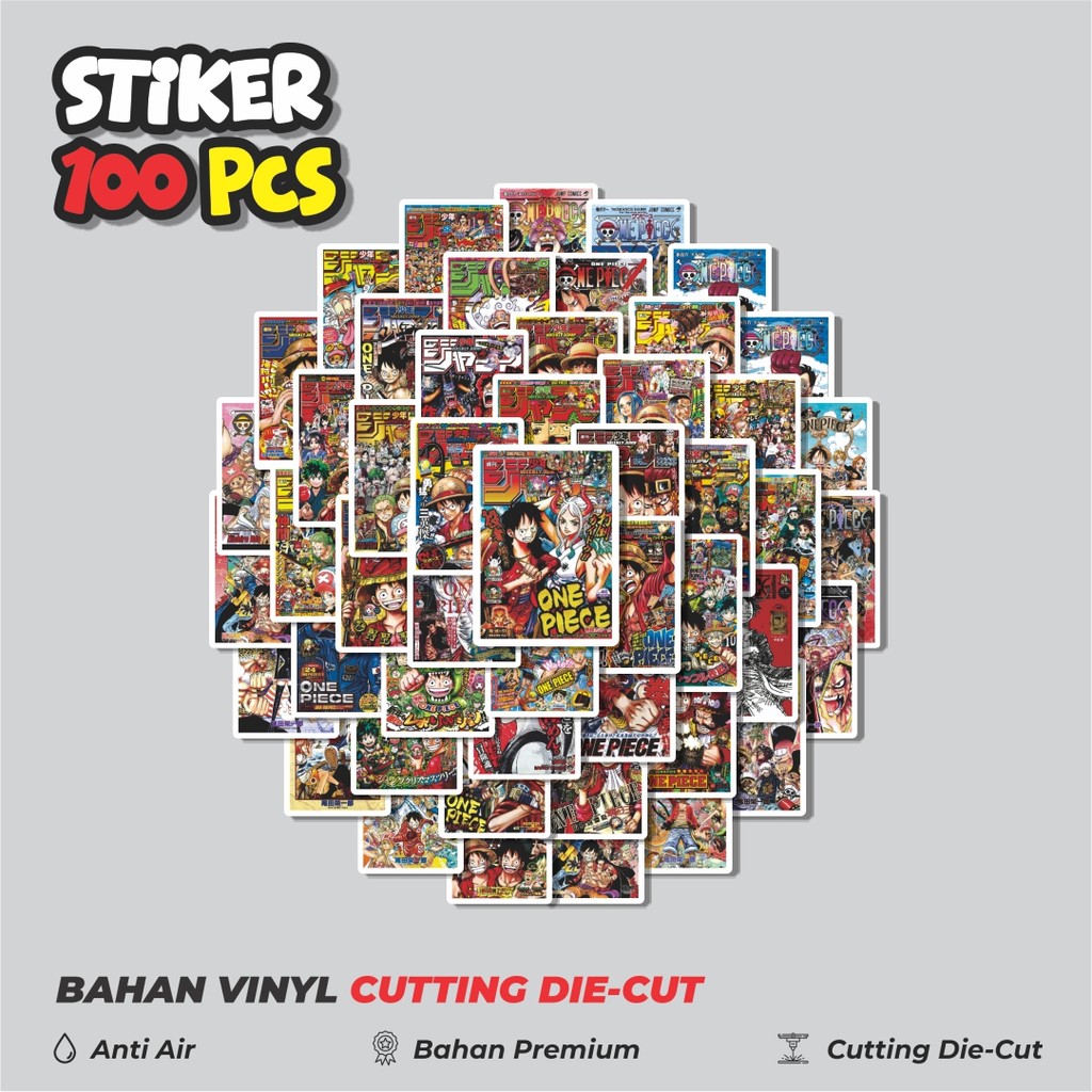 

Terbaru! 50 pcs Stiker Shonen Manga Dekorasi Lucu Kreatif untuk Notebook, Skateboard, HP