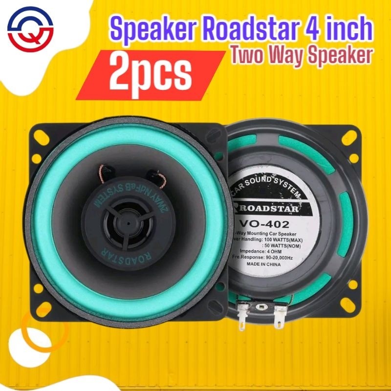 Paket 2pcs Speaker Subwoofer Mobil HiFi 4 Inch 100W | Speaker Pintu Subwoofer subwoofer  truk canter