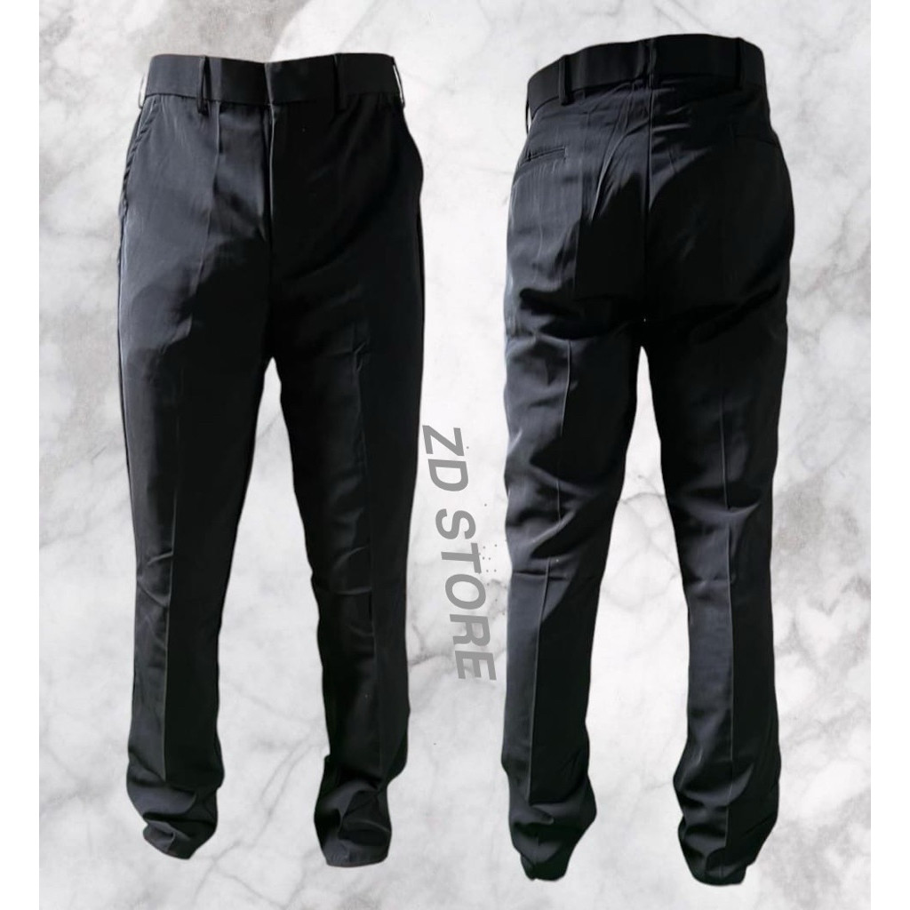 Celana PDH HITAM JATAH POLRI HALUS 2024 /Celana PDH POLISI/Celana Pendidikan POLRI