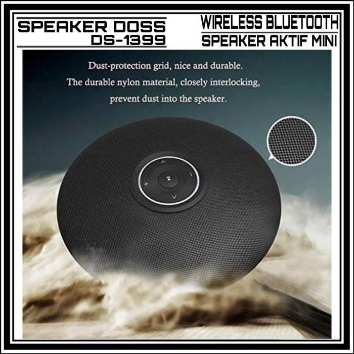 Speaker Wireless Bluetooth Doss Ds-1399 Original Super Bass Portable - Hitam