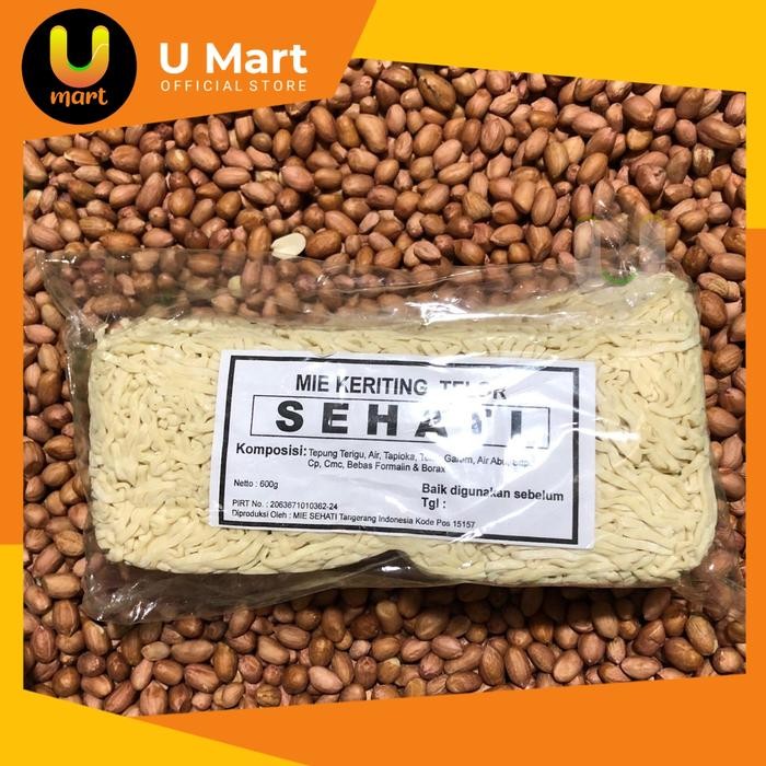 

U Mart - Mie Keriting Telor Sehati 600 gram Mie Ayam Mentah