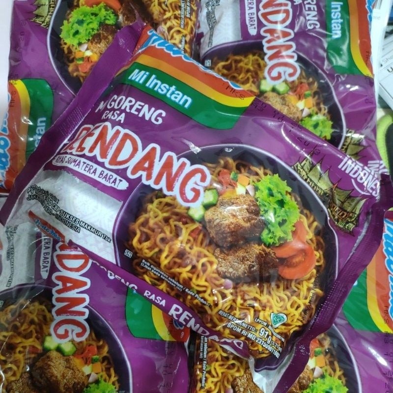 

ECER Indomie goreng rendang