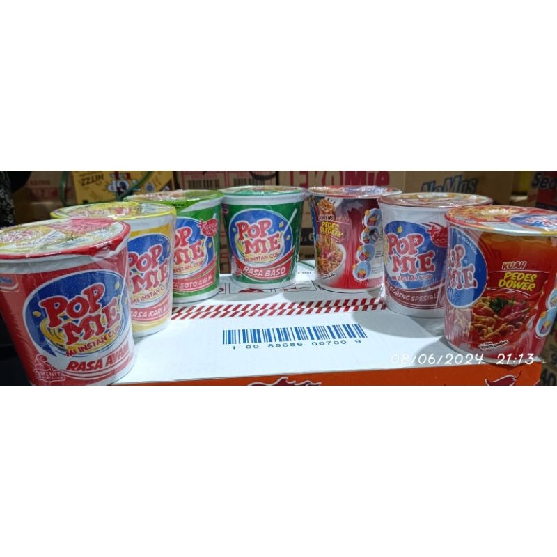 

Pop Mie All Varian -Mi Instan Cup-