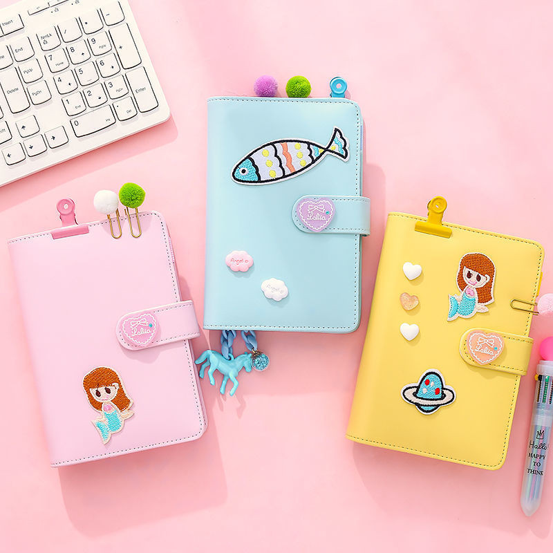 

Buku Binder A6 Agenda Planner Bahan Kulit PU Warna Pastel Girl