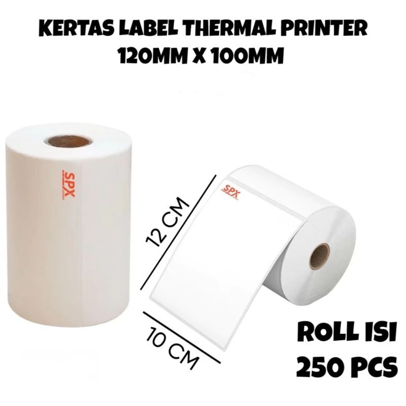 

Kertas Thermal Label Barcode 100 x 120 mm isi 250 Lembar /Label Thermal Label Stiker Barcode Label Pengiriman 100 x 120 mm 250 Pcs