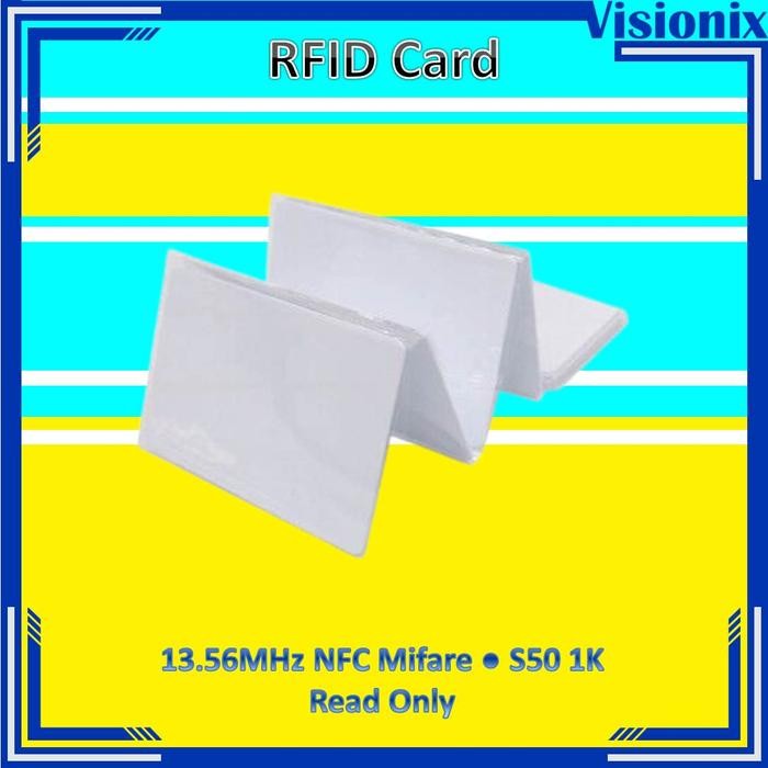 

100 Pcs Kartu RFID 13.56 MHz Mifare Card Access Control - RFID 13.56Mhz S50 1K