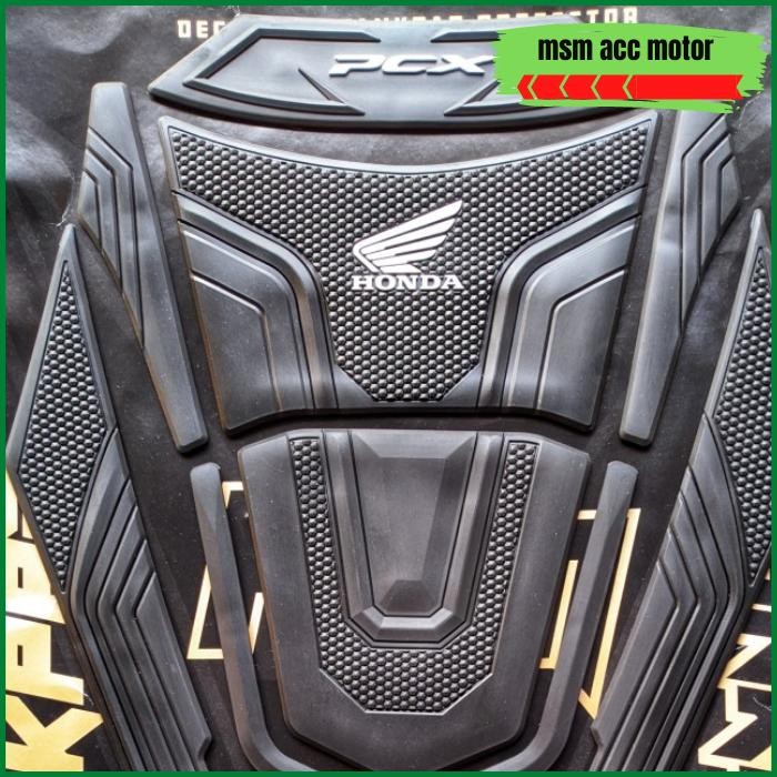 Tankpad PCX 160 Premium Full Karet Timbul PCX 160 2021 2022 2023 - Hitam Full
