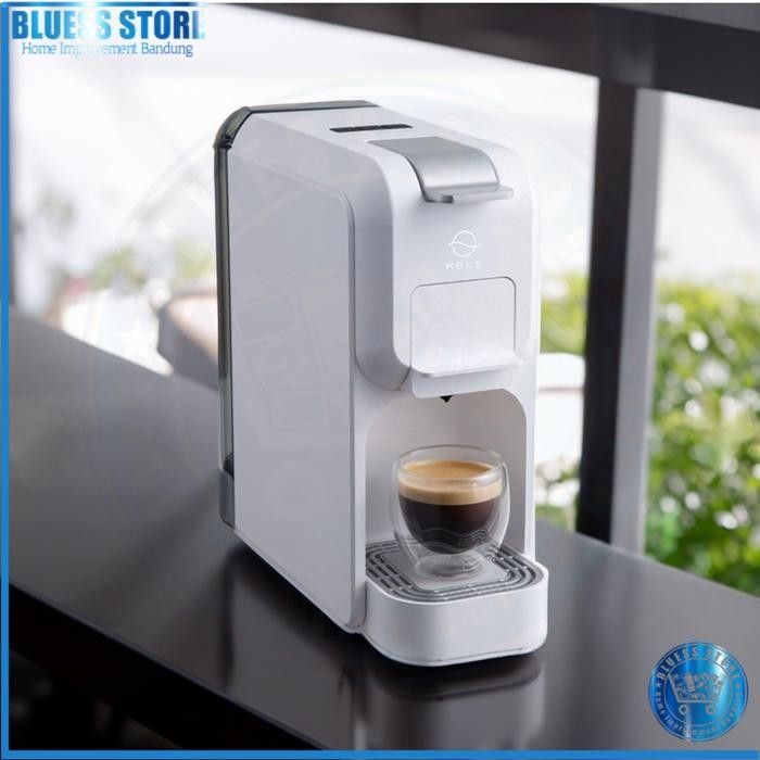 Kels Espresso Coffee Maker 3 In 1 800 ml Mesin Kopi Kapsul Putih NEW