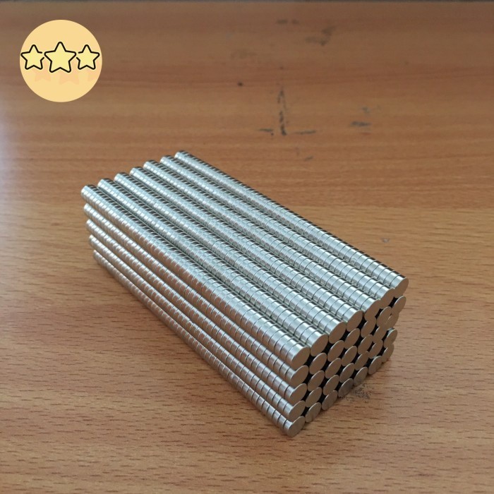Magnet neodymium bulat 6x2 mm 6x2mm 6mmx2mm 6*2mm 6 2 6mm x 2mm koin