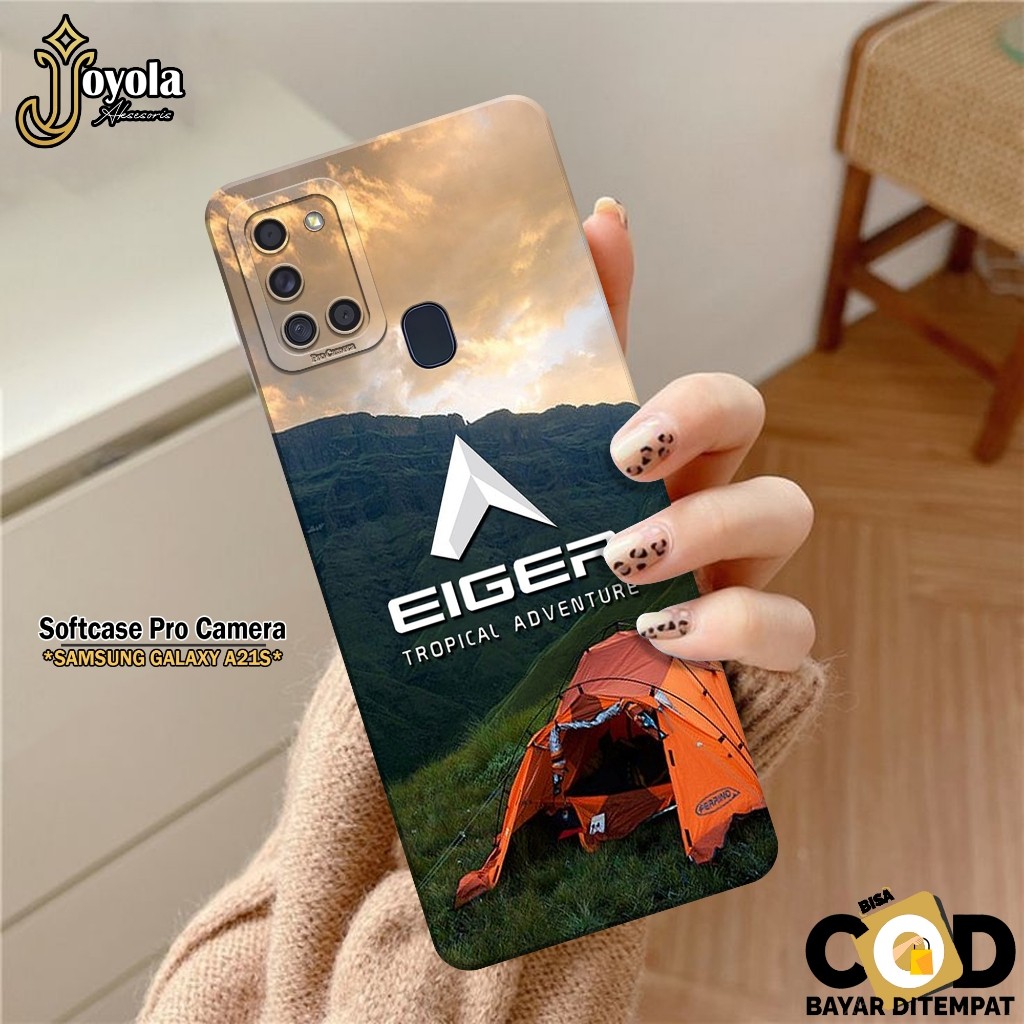 JOYOLA Case Samsung Galaxy A21S - Fahion Case Branded - Softcase Samsung Galaxy A21S - Pro Camera - 