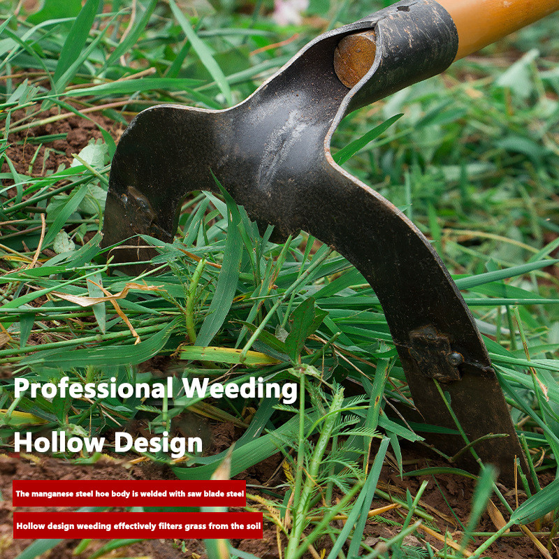Essential for Horticulture Steel Hollow Hoe & Hand-held Weeding Harrow, Great Tools for Loosening So