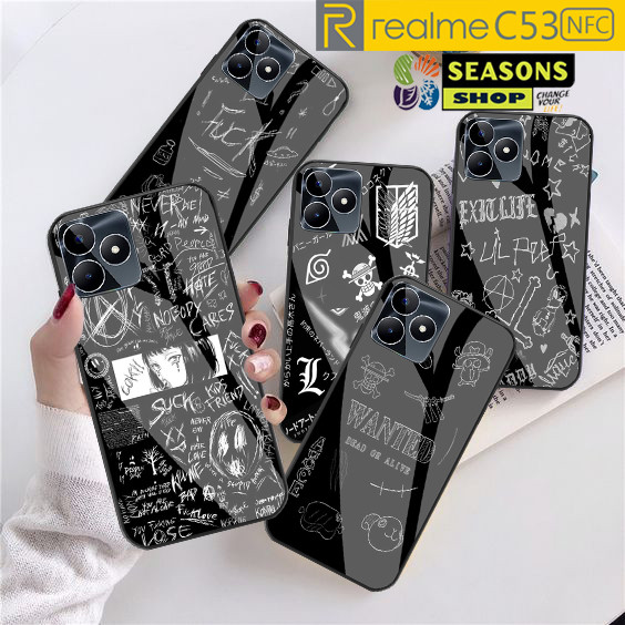 Latest Realme C53 NFC Softcase - Realme C53 Glass Softcase - Realme C53 Glitter Glass Softcase - Rea