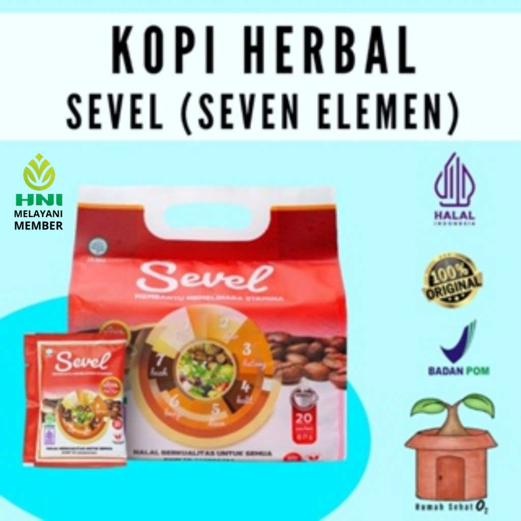 

Kopi Herbal Sevel Seven Elemen 7 Tujuh Elemen Hni Hpai Radix Coffee Meningkatkan Stamina Tubuh