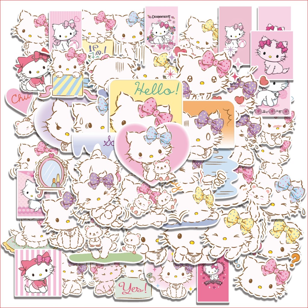

COD 50 Pcs Stiker Sanrio Charmmy Kitty Lucu Anti Air Untuk Dekorasi Notebook Sepeda Skateboard Handphone DIY
