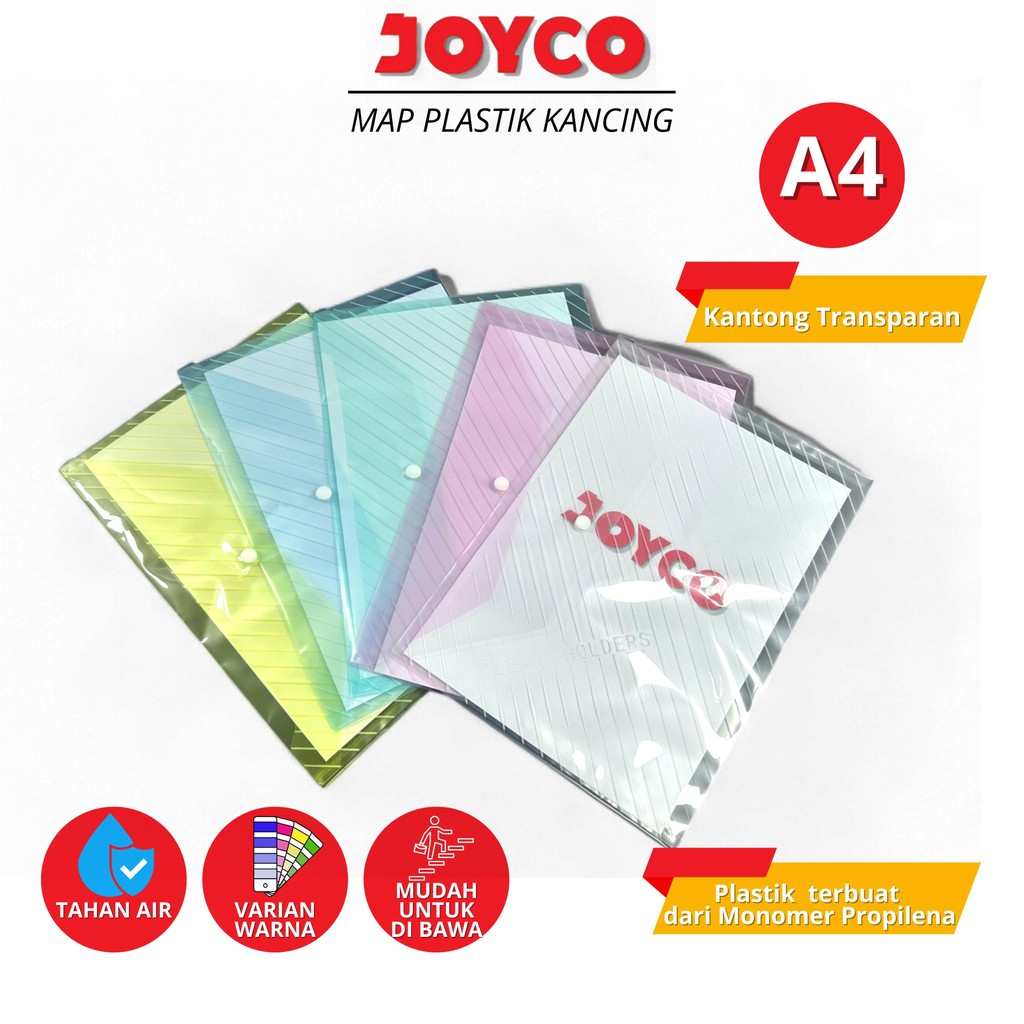 

Map Plastik Kancing Map Document Bag A4 Smart Pocket Bening Map Kancing Polos