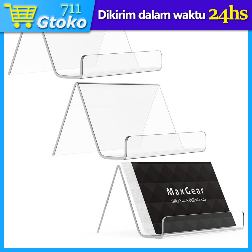 

Tempat Display Kartu Nama Meja Name Card Business Card Acrylic Stand Holder Transparan