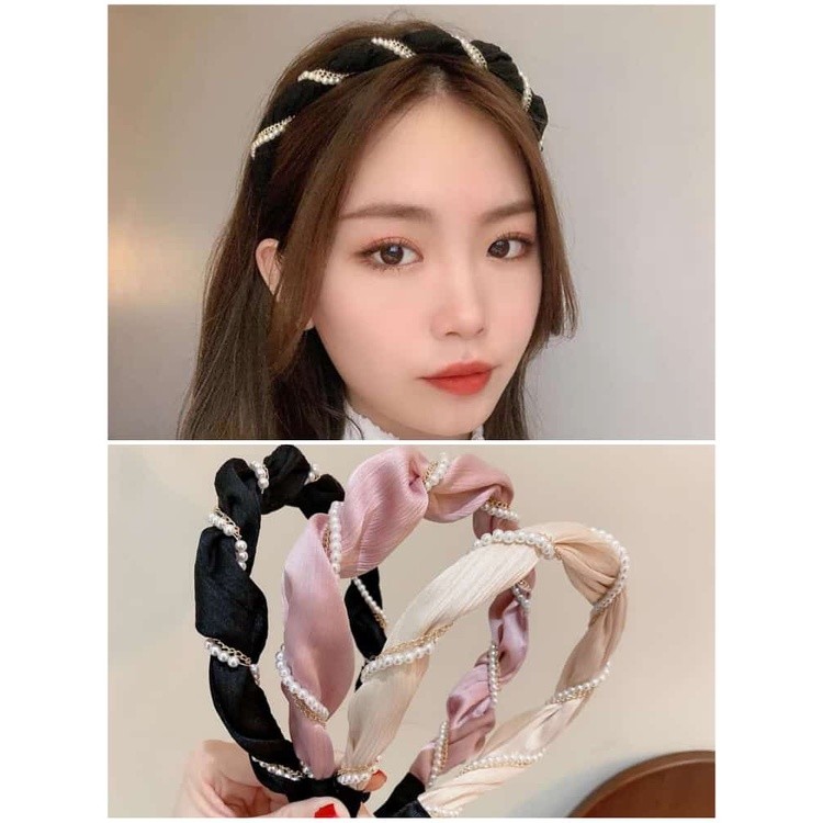 BANDO KOREA MUTIARA / BANDO PREMIUM PEARL / BANDANA NAGITA / HEADBAND