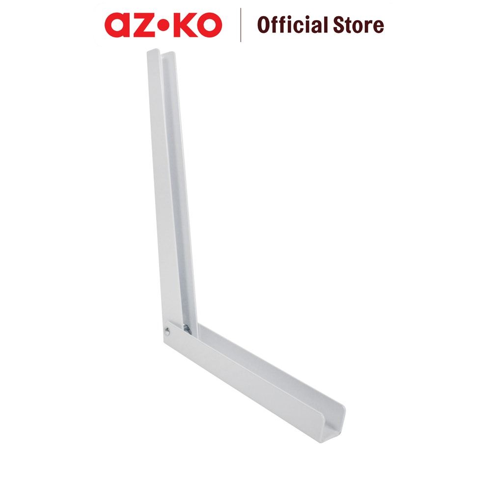 AZKO Masterspace 28 cm Bracket Rak Siku Rak Lipat - Putih Braket Penopang Rak Dinding Penyangga Amba