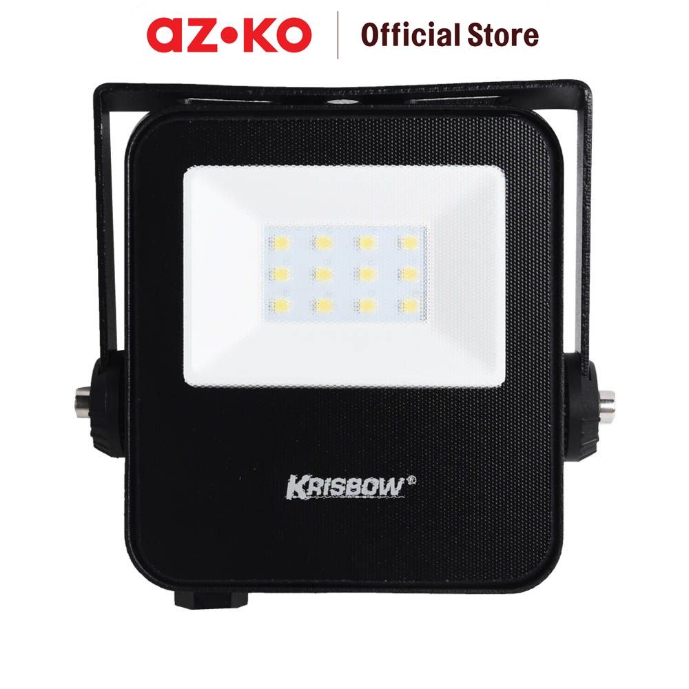 AZKO Krisbow Lampu Sorot Led Omega 10w 6500k - Cool Daylight Outdoor Light Lampu Penyorot Garden Lam