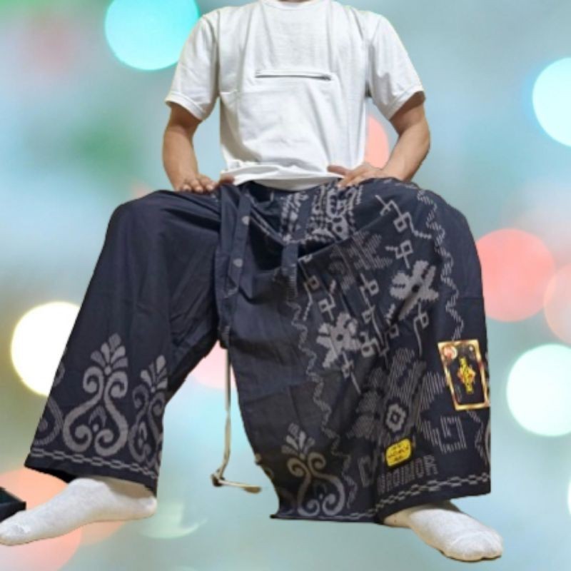 Sarung Celana Muslim Sarun Sholat Bapak2 Tebal Batik Murah Sarwon Selana Pinggang Cowok Tanggung Mot