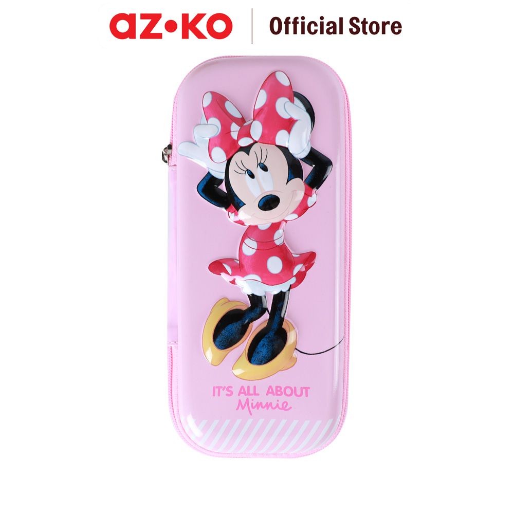 

AZKO Disney Tempat Pensil 3d Hardcase Minnie Mouse Tempat Pensil Pulpen Pencil Case Peralatan Tulis Kids School Stationery