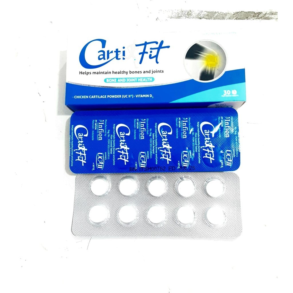 Cartifit Tablet Strip 10 Tab - Membantu memelihara kesehatan tulang dan sendi.