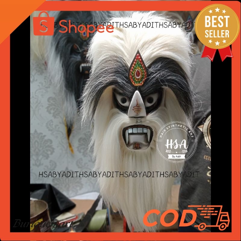 Promo Topeng ganongan/Bujang ganong rambut putih