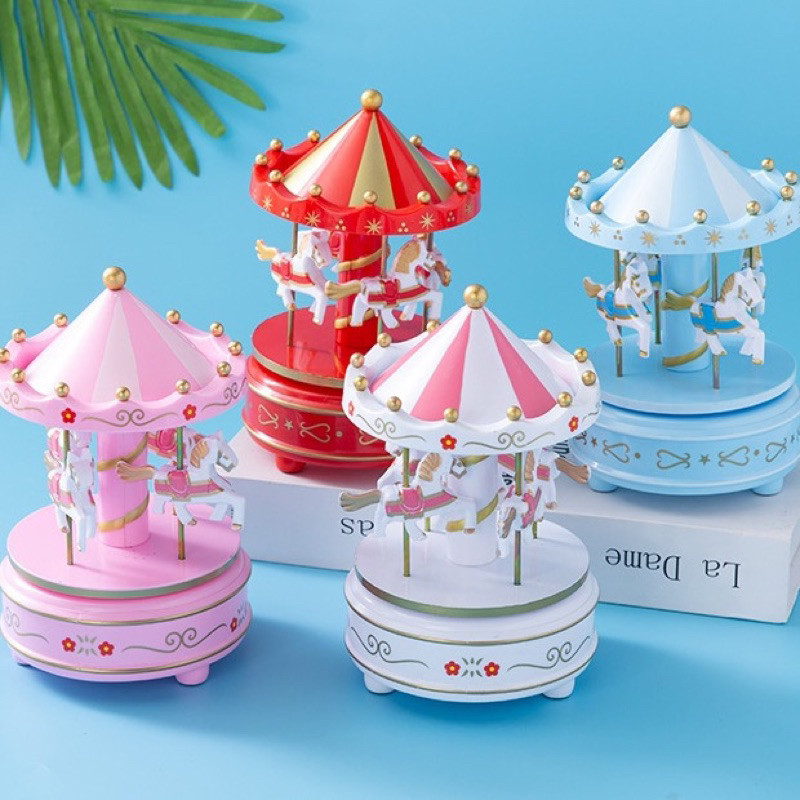 (GAT) Kotak Musik Merry Go Round Musical Box Carousel / KOTAK MUSIK KUDA
