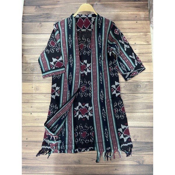 Kardigan Wanita Tenun - Batik Tenun - Kardi tenun