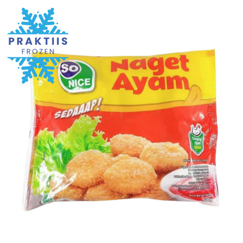 

SO NICE NAGET AYAM SEDAP 500GR / CHICKEN NUGGET FROZEN FOOD