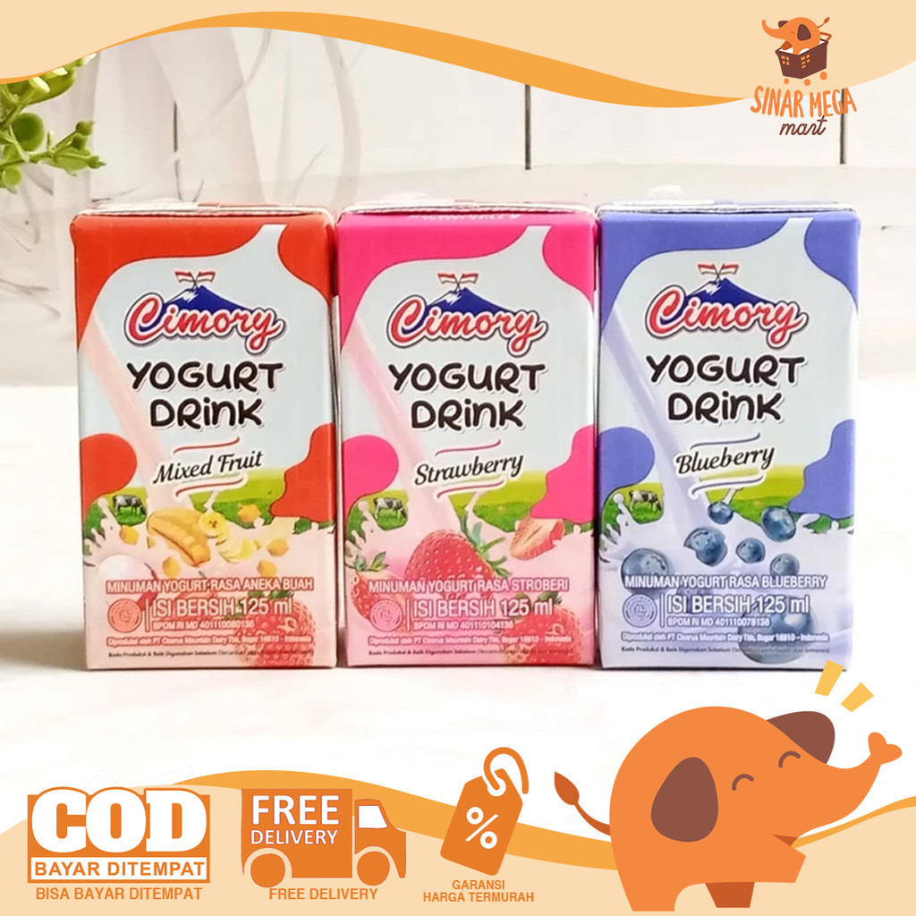 

CIMORY Yogurt Drink 125ml - Minuman Yoghurt Berperisa Kotak Kecil