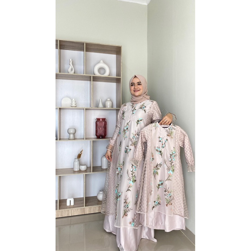 ZF74RT Neira Gamis Couple Gamis Kondangan