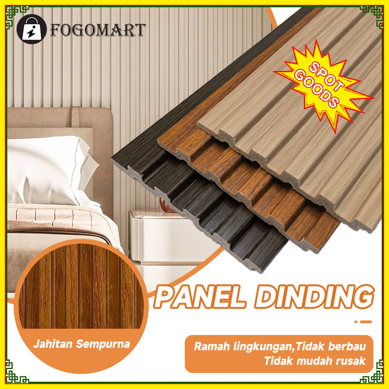 PROMO 12x100cm Wood Panel 3D WPC /Wall Panel WPC /  WPC PANEL/Wallpanel Dekorasi Dinding- Ukuran