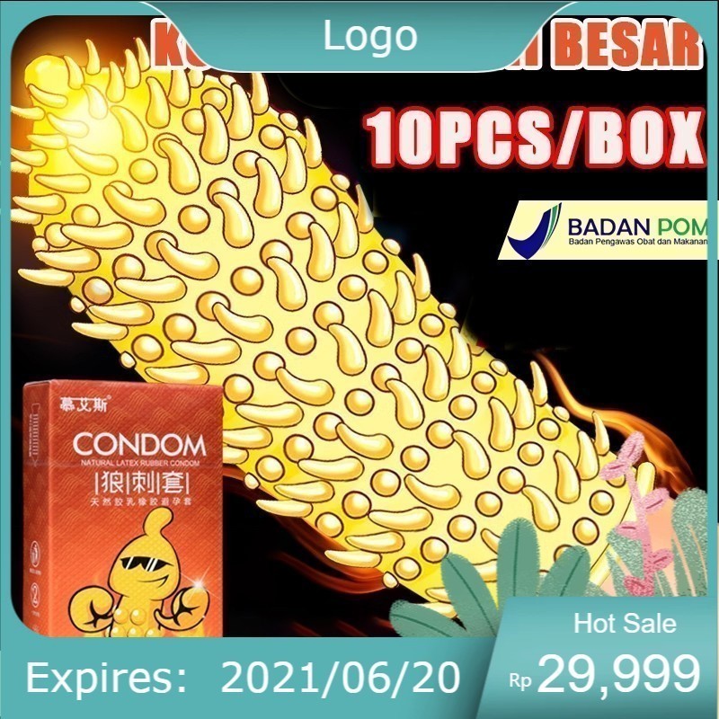

Spesial Promo bolllll!! Ready Stok (BISA COD)~ Kondom gerigii kasar Kondom bergrigi kondom gerigii besar Kondom sutra bergerigi 10pcs/Box kondom gerigii silicon