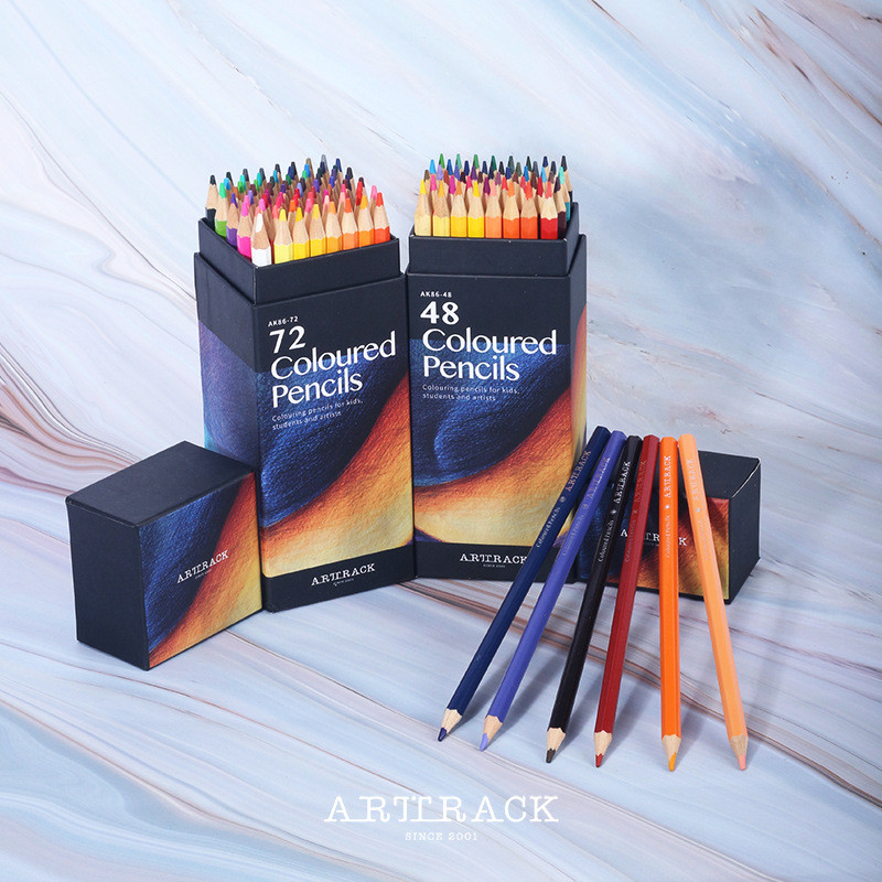 

Brutfuner 12/18/24/36/48/72 Professional Oil Color Pencil Soft Wood Watercolor Colored Pencils Set Drawing School Art Supplies