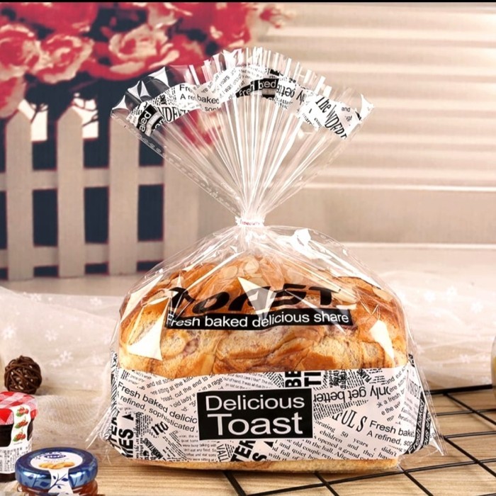 

plastik roti tawar roti manis motif unik 1 pack=25lbr(20x30+6cm) - 25x31