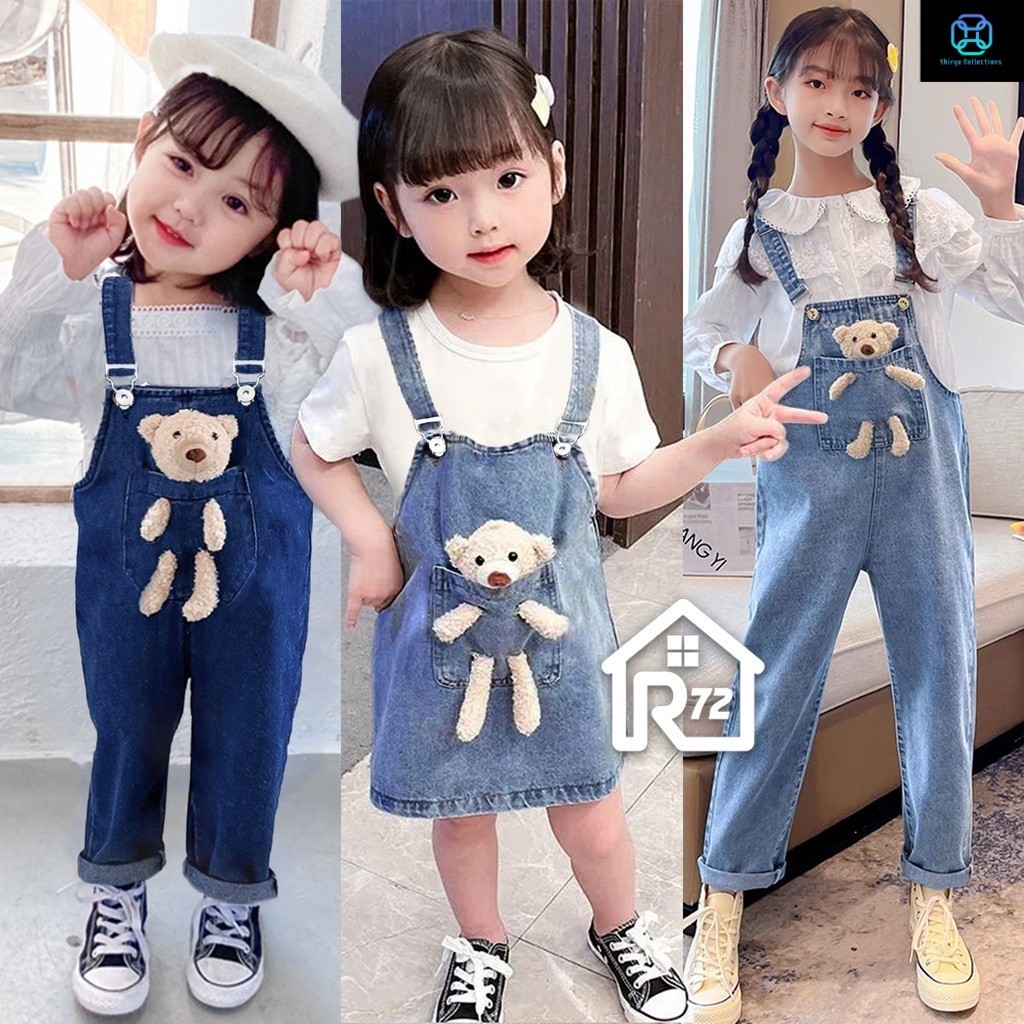Overall Boneka Anak - Jumpsuit Wearpack Celana dan Rok