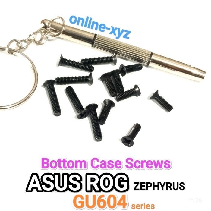 baut mur sekrup casing ASUS ROG GU604 GU604V GU604Z GU604H GU604VI VU604VZ GU604VY GU604HE GU604HT G