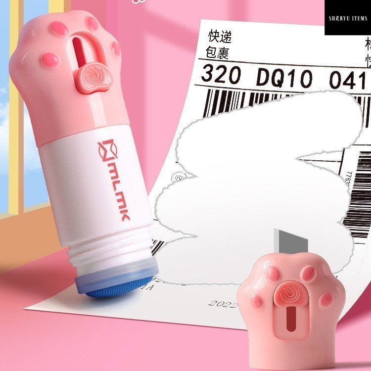 

K4232 INFORMATION REMOVER Pemotong tanda terima penghapus informasi Pembuka Paket Mini 2 in 1 cutter paw cairan penghapus kertas thermal OISHIISHOP