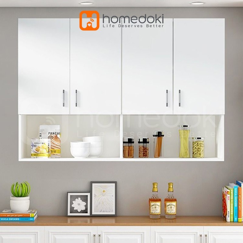 Homedoki Lemari Dinding Dapur /  Kitchen Set 2 Pintu Minimalis / Rak Atas Dapur/ Rak Dinding Dapur /