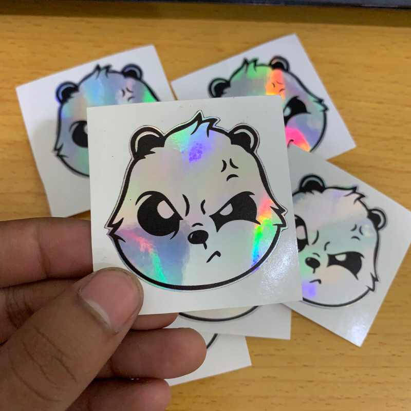 

Stiker Panda Hologram