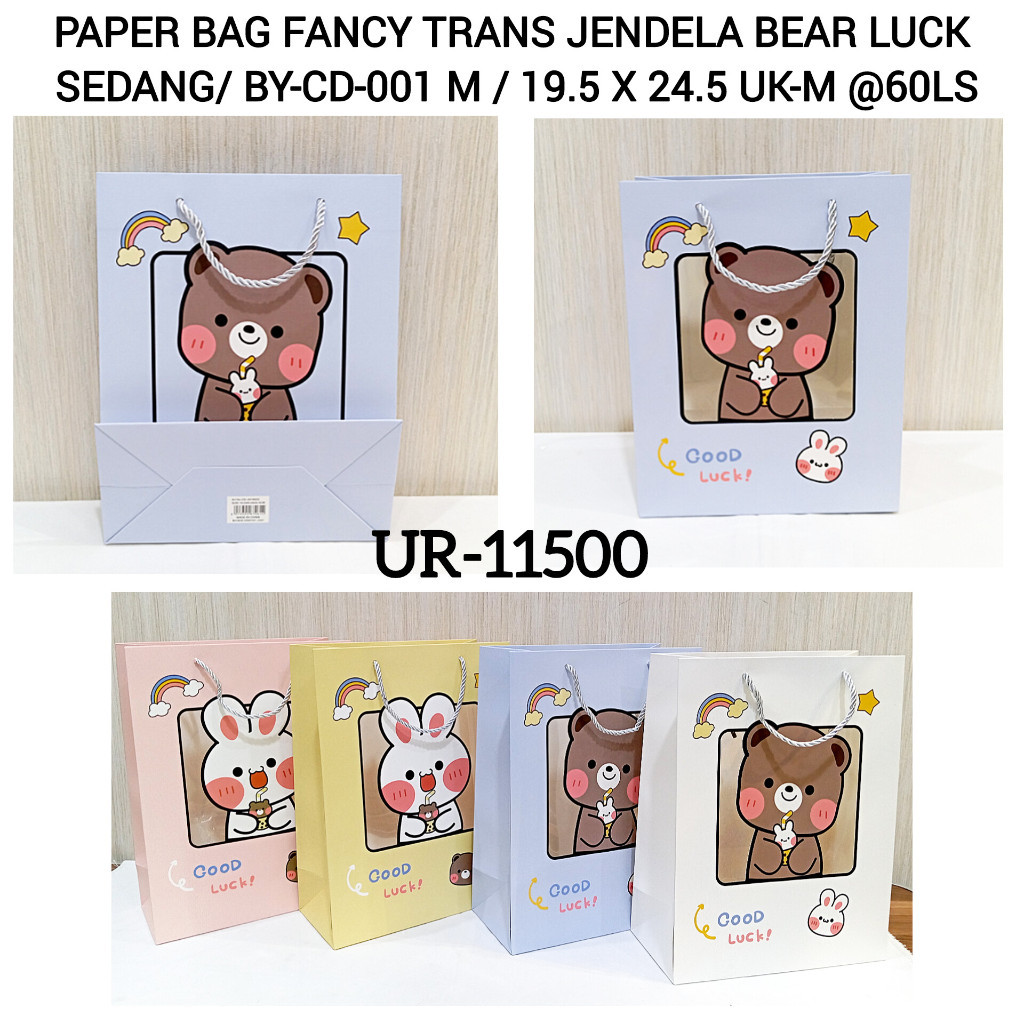 

Paper Bag Cute Bear/ Tas Kado Ulang Tahun/ Goodie Bag