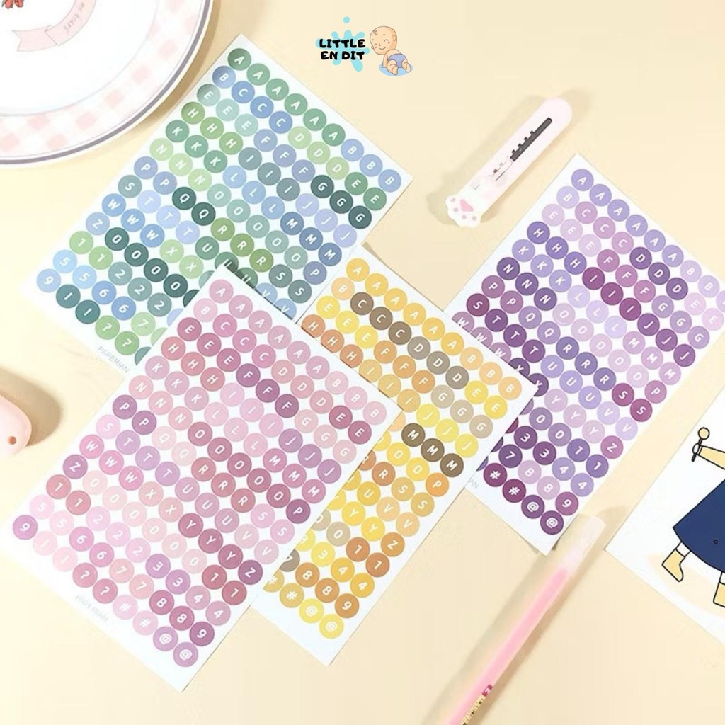 

Poohstation ATK55 Sticker Huruf/ Stiker Alphabet/ Sticker Aesthetic Dekorasi Jurnal Scrapbook