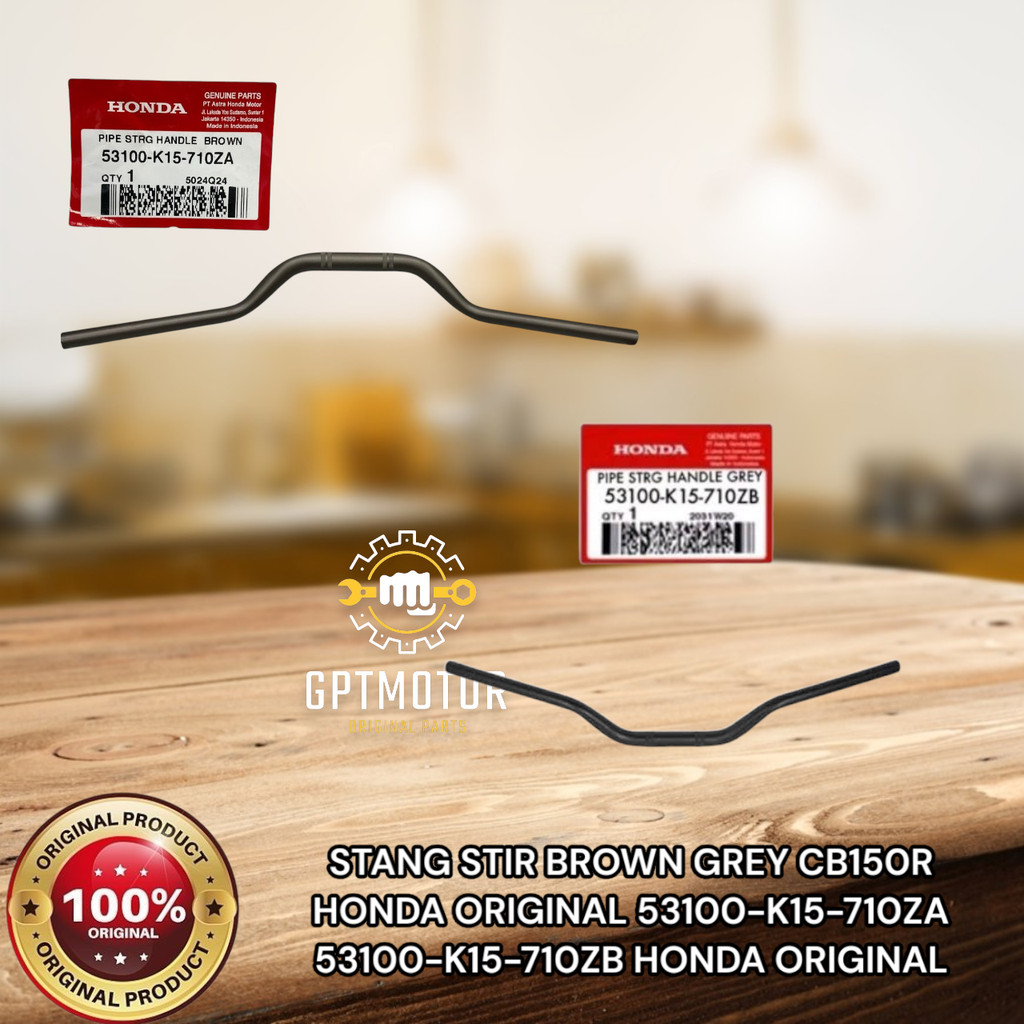 STANG STIR BROWN GREY CB150R HONDA ORIGINAL 53100-K15-710ZA 53100-K15-710ZB HONDA ORIGINAL