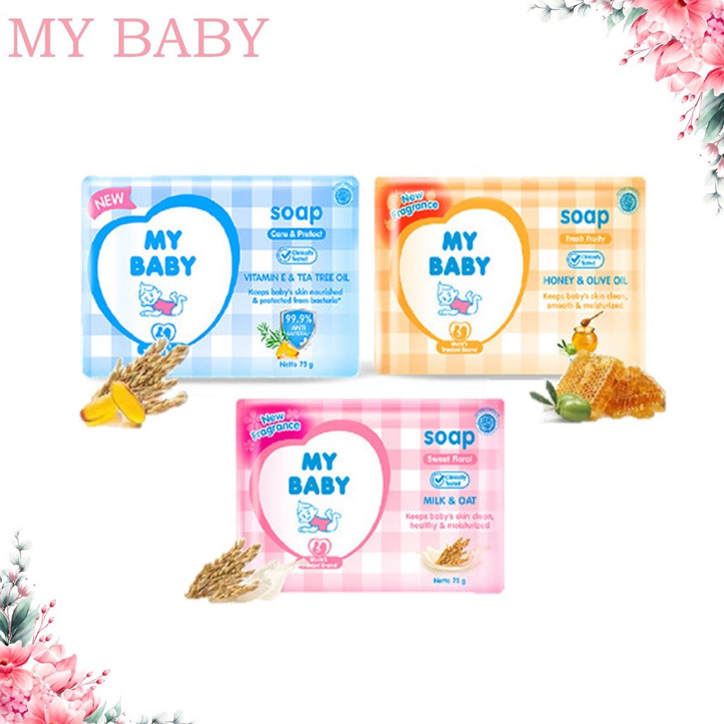 My Baby Bar Soap 60gr - 75gr | Fresh Fruity - Sweet Floral