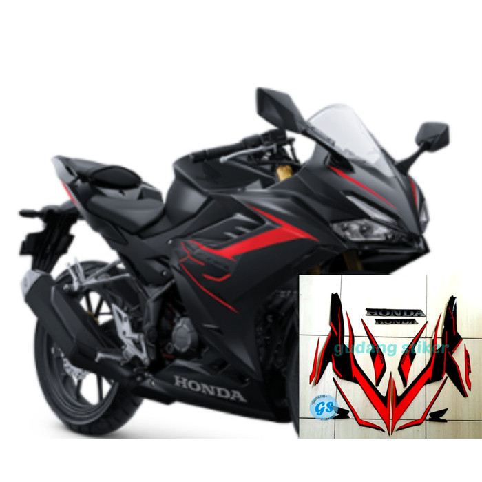 STRIPING NEW CBR 150R 2021 WARNA HITAM  STANDAR HONDA CBR150R POLET STIKER