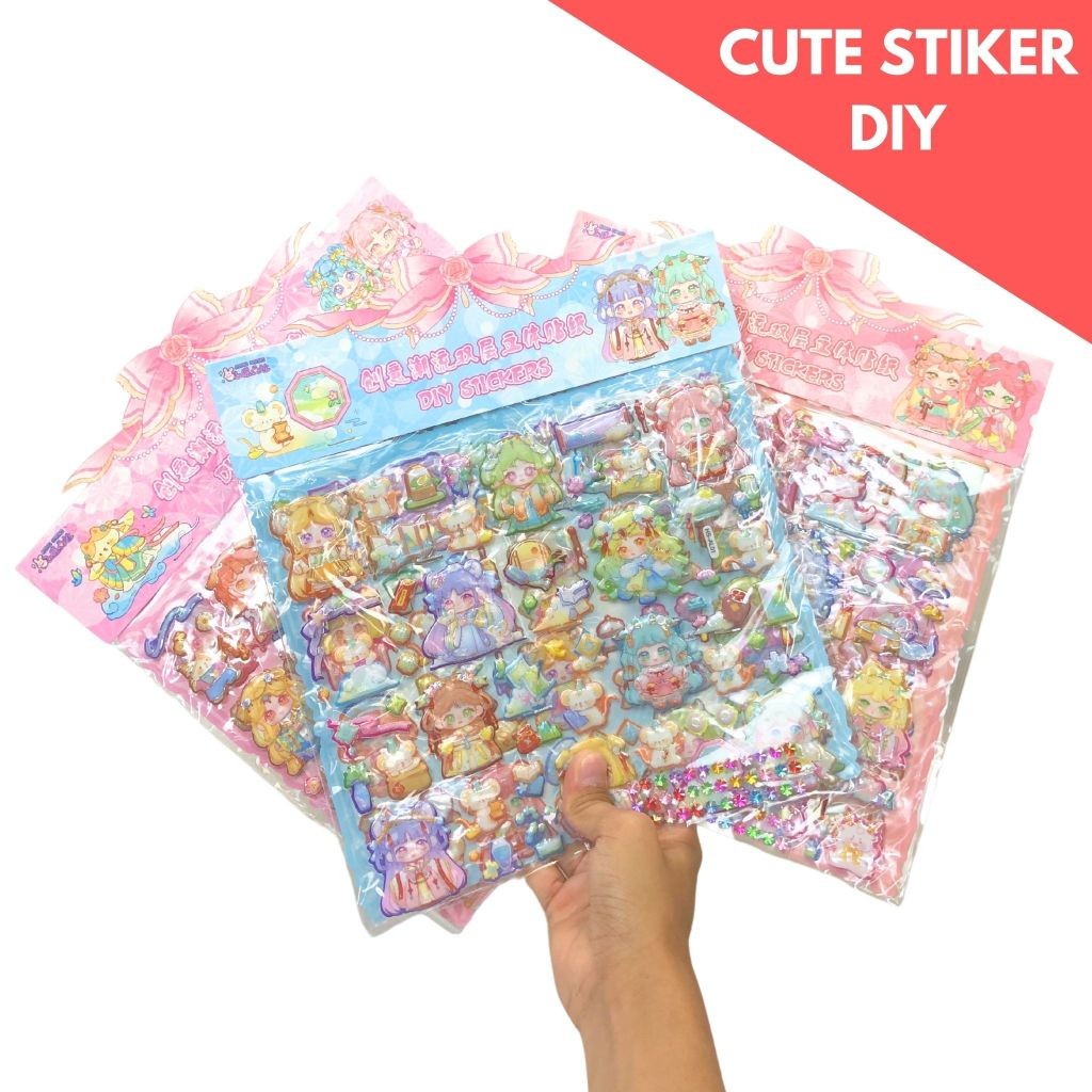 

Sticker Jumbo 3D Stiker Timbul Karakter Lucu Anime Stickers Impor #HS-AL Tempelan Mainan Anak Murah - MOTIF MIX- SHSNP