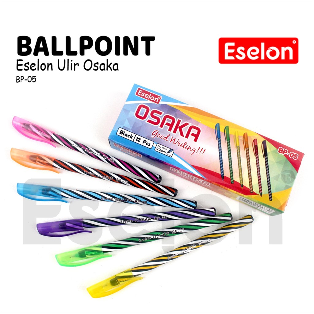 

12pcs Ballpoint Office Mini / 1pak Pulpen Eselon Mini 0.7mm
